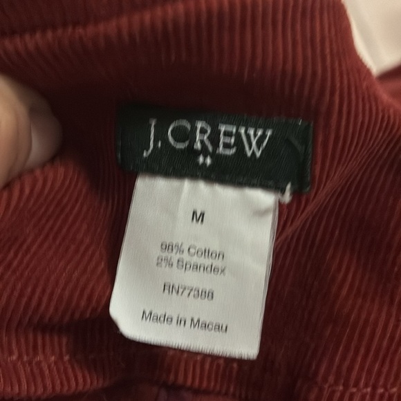 J Crew Burnt Orange Cotton Corduroy Leather Buttons Blazer Women's - Picture 10 of 13